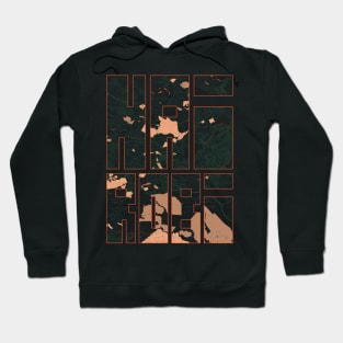 Nairobi, Kenya City Map Typography - Bohemian Hoodie